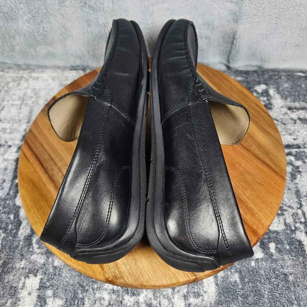 ECCO Classic Moc 2.0 Loafers Men's Size EU 42 US 8-8.5 Black Slip On Leather